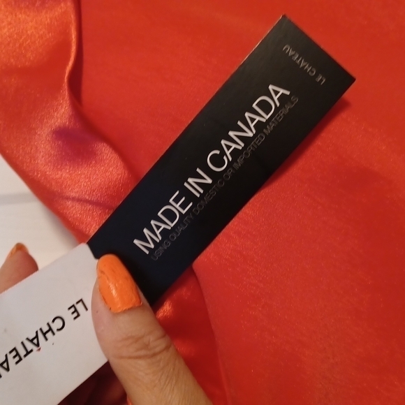 Le Chateau Orange Strapless Dress - Picture 10 of 15